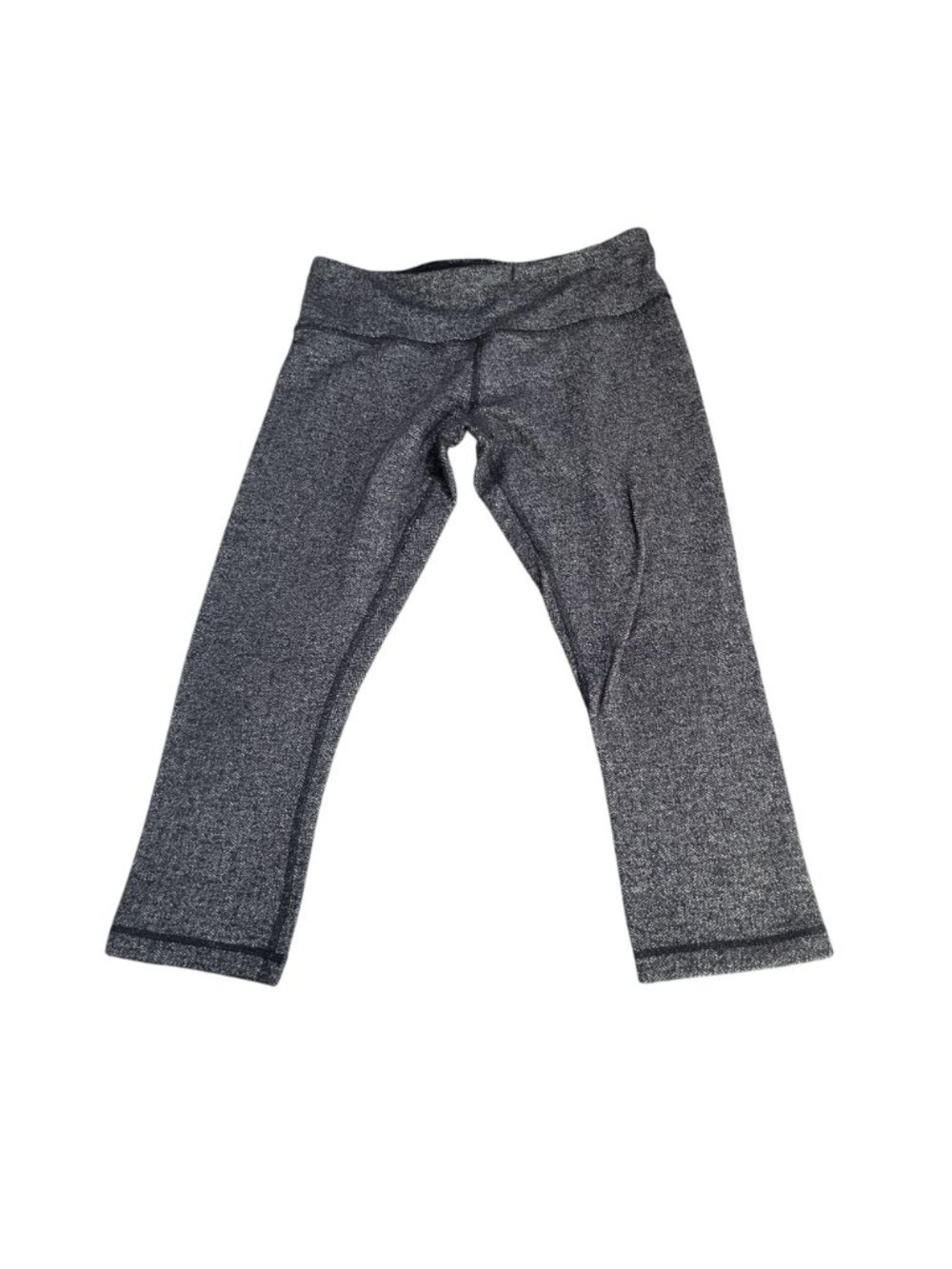 LULULEMON Womens 6 Wunder Under Herringbone Crop Leggings - Picture 2 of 8